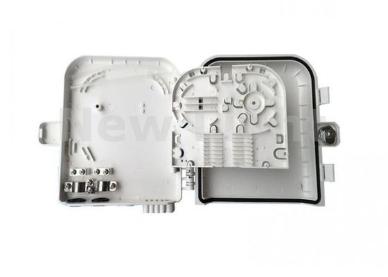 Caja de Terminación FTTH Impermeable de 8 Núcleos con Material ABS Caja de Terminación de Fibra Óptica de Montaje en Pared