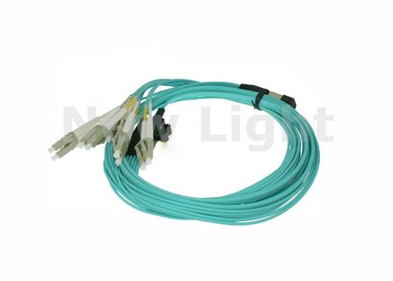 Cable MTP OM4 MPO de 10 metros con chaleco LSZH para redes de alta velocidad