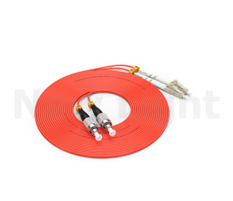 Cable de conexión de fibra óptica multimodo FC-LC con cubierta de PVC/LSZH para transmisión de datos de alta velocidad