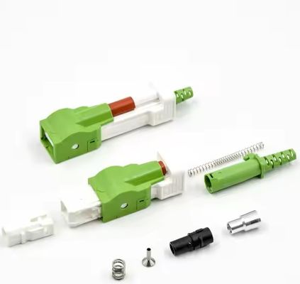 Conector de fibra óptica SC/APC con obturador automático y protección contra el láser de polvo durante 200 ciclos de apareamiento