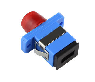 SC - pérdida de inserción baja material del plástico/del metal del adaptador de la fibra óptica de FC/del ST para el cable