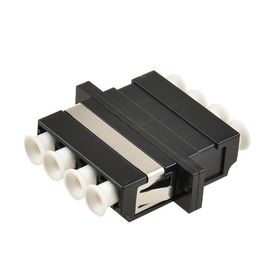 Color del negro del adaptador del cable de fribra óptica de cuatro corazones para los conectores del SC/el cordón de remiendo