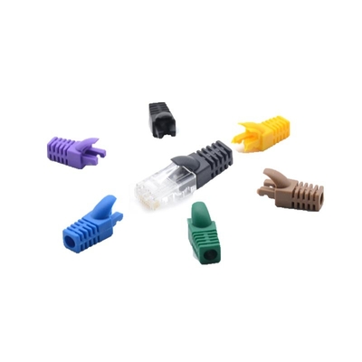 CAT7 Conector Ethernet RJ45 blindado con ancho de banda de 600 MHz, carcasa de metal de dos piezas y escudo catastrófico