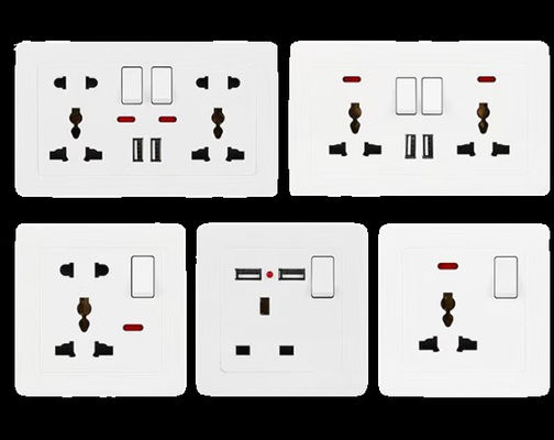 Interruptor de pared híbrido RJ45 y LC/SC con Cat6A de 10 Gbps y OM4 de 100 Gbps para un rendimiento de red definitivo