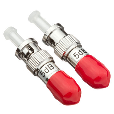ST Atenuador de fibra óptica de mujer a hombre con una potencia de 1W y una atenuación de 1-30 dB para aplicaciones de modo único