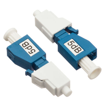 Conector LC/PC de modo único de 5dB Atenuador de fibra óptica fija para CATV y Datacom