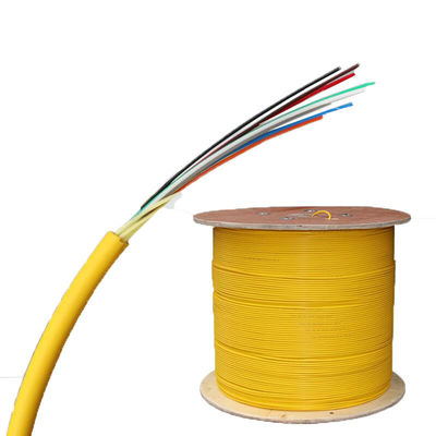 Cables FTTTH 8 núcleo de un solo modo de fibra óptica con material de PVC para uso en interiores