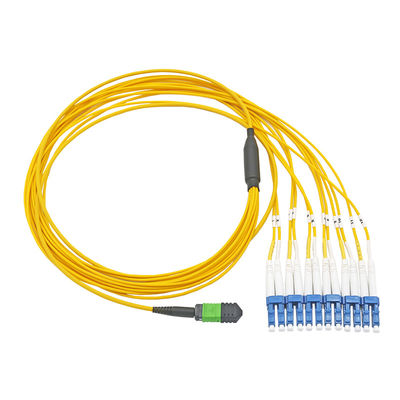 Cable MPO MTP Monomodo G652D LSZH de 12 Fibras para Redes de Fibra Óptica de Alta Densidad