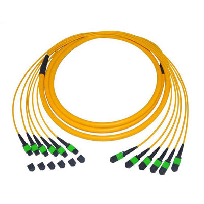 Cable Troncal MPO MTP Monomodo 9/125 de 12 Fibras con Material de PVC para Transmisión de Datos de Alta Velocidad