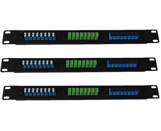 SC de acero en frío E2000 del LC del panel de remiendo de la fibra óptica de FTTH para el marco de distribución 1U