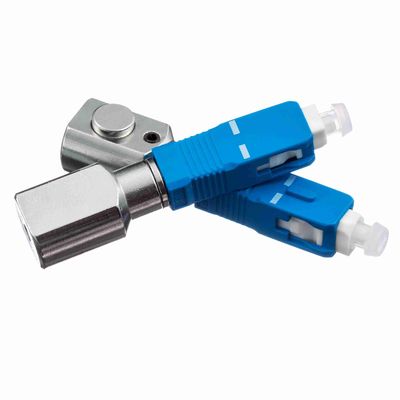 Material metálico UPC Polish SC conector adaptador de fibra óptica con fácil instalación para la red FTTH