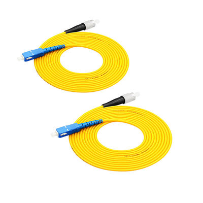 Cable de conexión de fibra óptica LC-LC monomodo simplex personalizable en longitud para transmisión de datos de alta velocidad