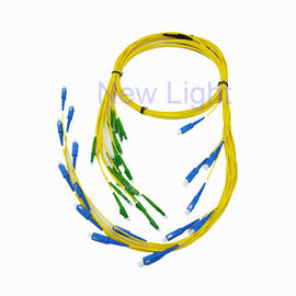 Cordón de remiendo a una cara de la fibra óptica del solo modo de Uniboot de la fibra óptica del cordón de remiendo del Lc Lc/duplex