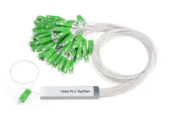 Splitter de fibra óptica pasiva 1 en 64 fuera Mini tipo PLC Splitter con conector SC
