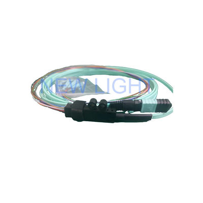 8F MPO a LC cable de ruptura MM 50/125um PVC 3.0mm con baja pérdida de inserción para centros de datos