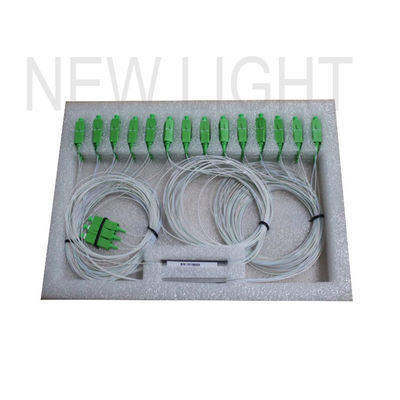 1x32 PLC Splitter con conector SC APC y baja pérdida de inserción para redes de fibra óptica