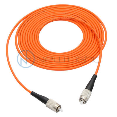 5m de cable de parche de fibra óptica FC con fibra multimodo de 62.5/125um para transmisión de banda ancha