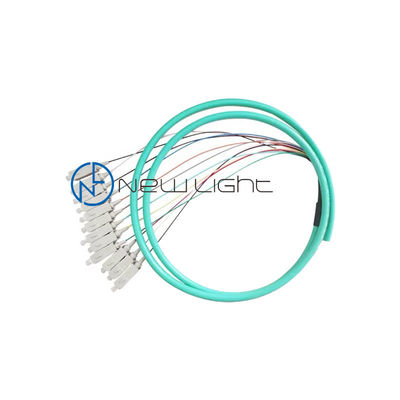 12 núcleos de fibra óptica multimodo con un diámetro de 0,9 mm para la transmisión de datos de alta velocidad