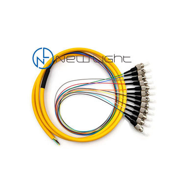 LSZH Jacket 12 Cordón de parche de fibra óptica de color con baja pérdida de inserción para una conectividad confiable